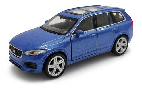 Miniatura Volvo Xc90 Azul Metal 1:38