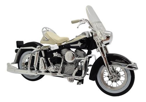 Miniatura Moto Harley Davidson Flh Duo Glide 1962 1:18