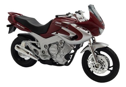Miniatura Moto Yamaha Tdm850 Vermelho Metal 1:18