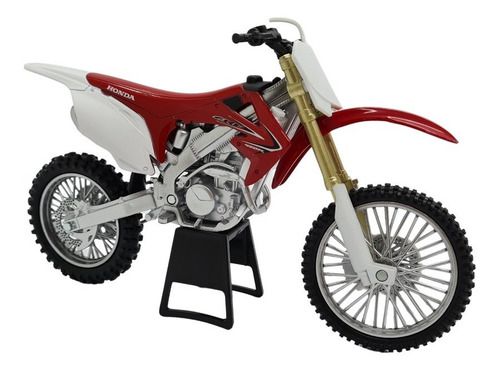 Miniatura Moto Honda Crf 450 R Vermelho Metal 1:12