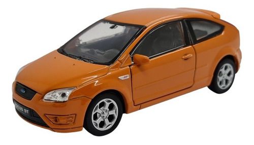 Miniatura Ford Focus St Laranja Metal 1:36