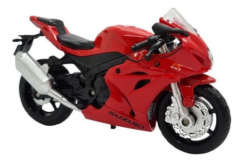 Miniatura Moto Suzuki Gsx R1000 2018 Vermelho Metal 1:18