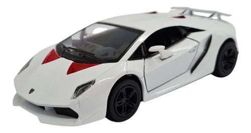 Miniatura Lamborghini Sesto Elemento Branco Metal 1:38
