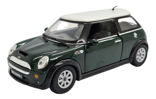 Miniatura Mini Cooper S Verde Metal 1:28