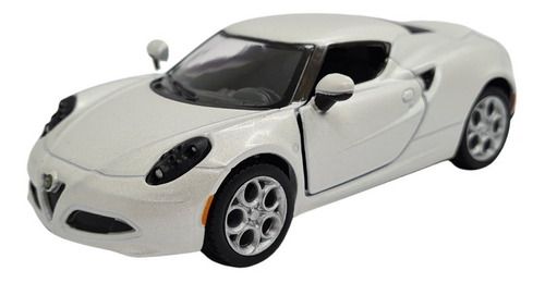 Miniatura Alfa Romeo 4c Branco Metal 1:32