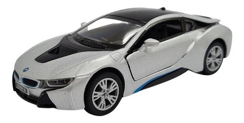 Miniatura Bmw I8 Prata Metal Kinsmart 1:36