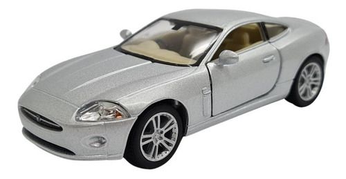 Miniatura Jaguar Xk Coupe Prata Metal 1:38