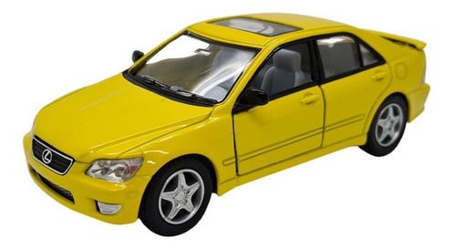 Miniatura Lexus Is 300 Amarelo Metal 1:36