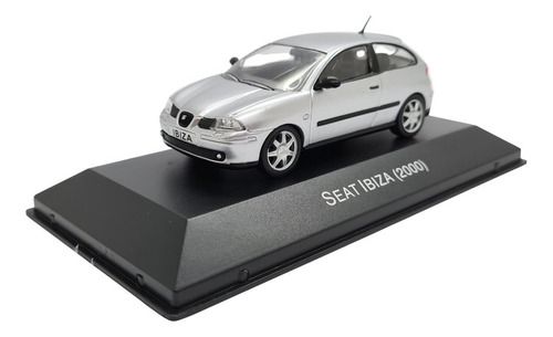 Miniatura Seat Ibiza 2000 Prata Inesquecíveis Metal 1:43