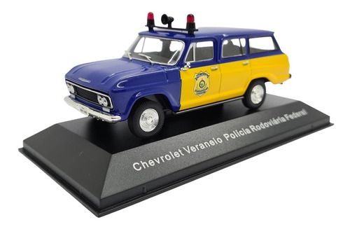 Miniatura Chevrolet Veraneio Polícia Prf Metal Ixo 1:43