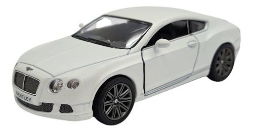 Miniatura Bentley Continental Gt 2012 Branco Metal 1:38