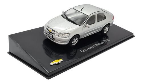 Miniatura Chevrolet Prisma 2012 Prata Metal Scala 1:43