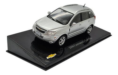 Miniatura Chevrolet Captiva 2008 Prata Metal Scala 1:43