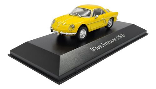 Miniatura Willys Interlagos 1963 Amarelo Metal 1:43