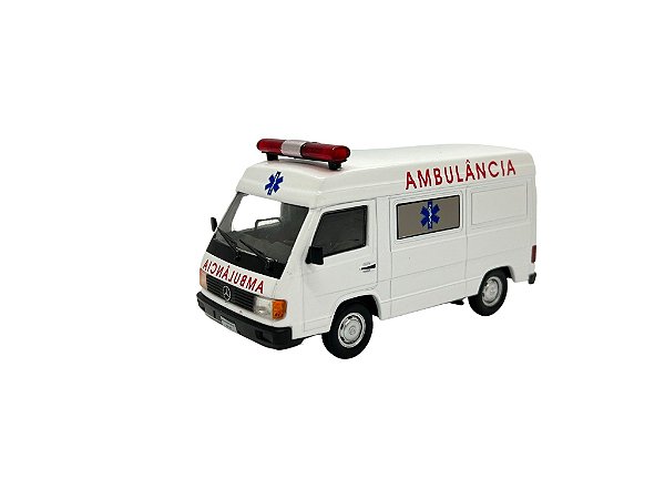 Miniatura Mercedes Benz Mb 180 Ambulância Metal 1:43