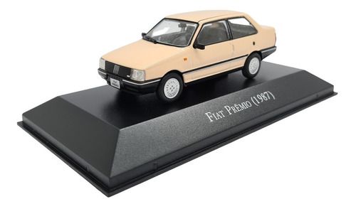 Miniatura Fiat Prêmio 1987 Bege Metal 1:43