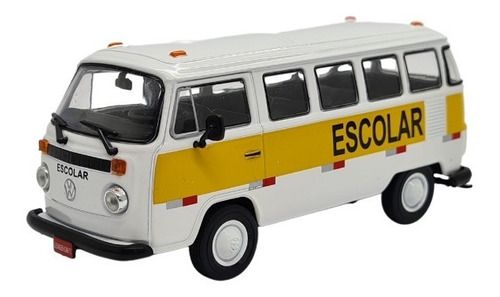 Miniatura Volkswagen Kombi T2 Escolar Metal 1:43