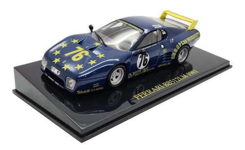 Miniatura Ferrari Bb512lm 1981 Azul Coleção Metal 1:43