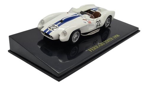 Miniatura Ferrari 250 Tr 1958 Branco Coleção Metal 1:43