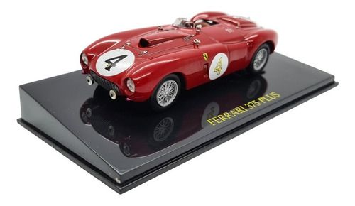 Miniatura Ferrari 375 Plus Vermelho Coleção Metal 1:43