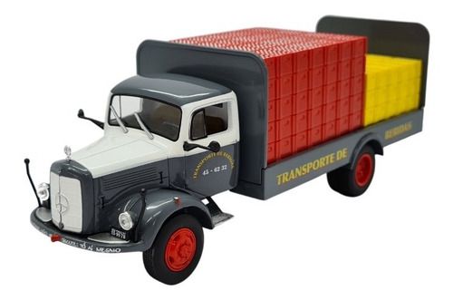 Miniatura Caminhão Mercedes Benz 312 Bebidas Metal 1:43