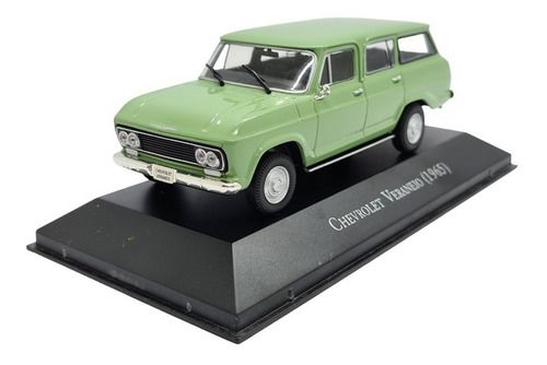 Miniatura Chevrolet Veraneio 1965 Verde Coleção Metal 1:43