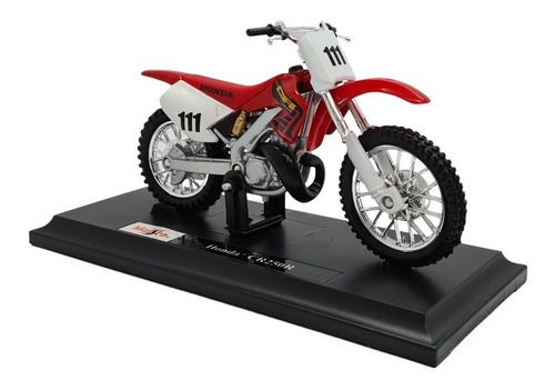 Miniatura Moto Cross Honda Cr 250 R Metal 1:18