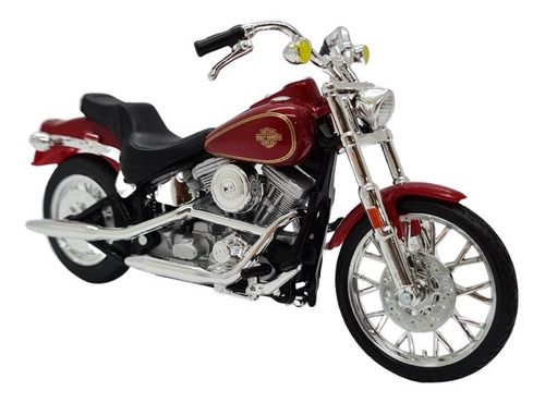 Miniatura Moto Harley Davidson Softail 1984 Metal 1:18