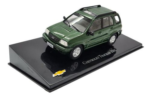 Miniatura Chevrolet Tracker 2001 Verde Metal Escala 1:43