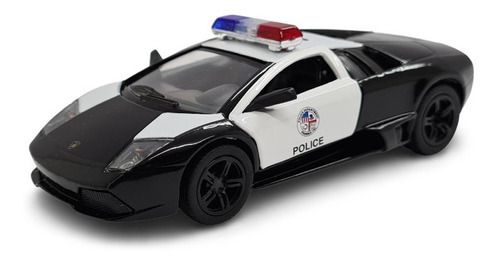 Miniatura Lamborghini Murciélago Lp640 Policia Metal 1:36