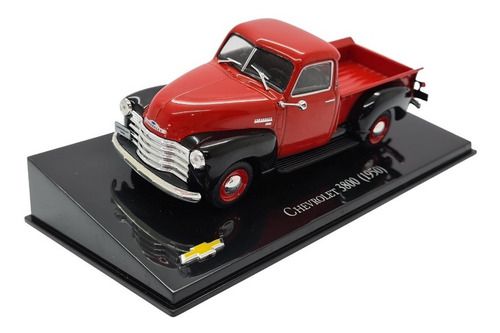Miniatura Chevrolet 3800 1950 Vermelho Metal Escala 1:43