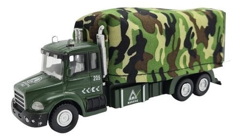 Miniatura Caminhão De Guerra Metal Die Cast 1:64