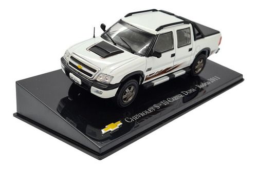Miniatura Chevrolet S10 Cabine Dupla Rodeio 2011 Metal 1:43