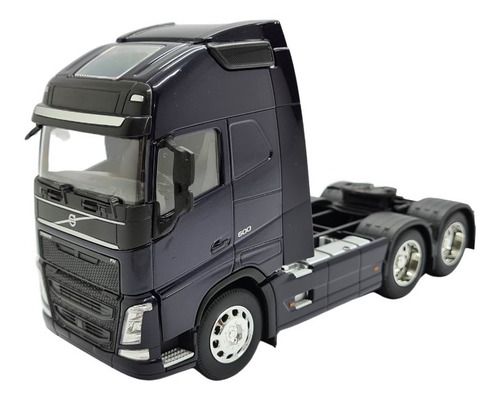 Miniatura Caminhão Volvo Fh 500 Truck Azul Metal 1:32