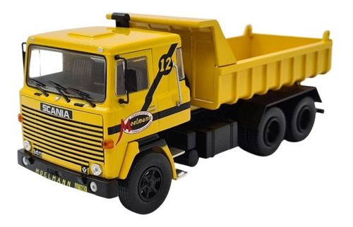 Miniatura Caminhão Scania Lks 140 Caçamba Terraplanagem 1:43