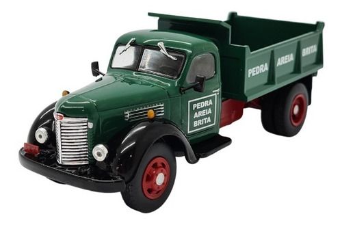 Miniatura Caminhão International Kb7 Caçamba Verde 1:43