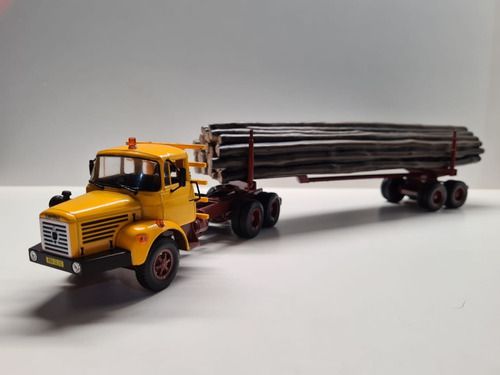 Miniatura Caminhão Articulado Carreta Berliet Tbh280 1:43