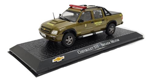Miniatura Chevrolet S10 Brigada Militar Metal 1:43