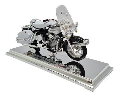 Miniatura Moto Harley Davidson Flh Electra Glide 1966 1:18