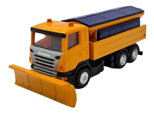 Miniatura Caminhão Trator Scania P380 Retira Neve Metal 1:87