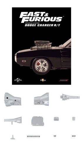 Fascículo Nº 12 Dodge Charger Rt Toretto Escala 1:8 Altaya