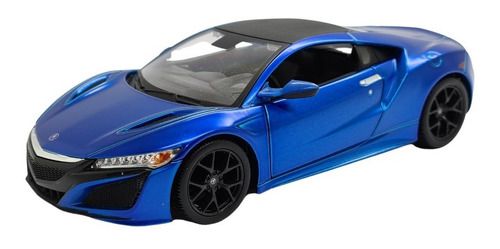 Miniatura Acura Nsx 2018 Azul Metal Maisto 1/24