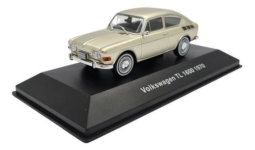 Miniatura Coleção Volkswagen Nº 07 Tl 1600 1970 Dourado 1:43