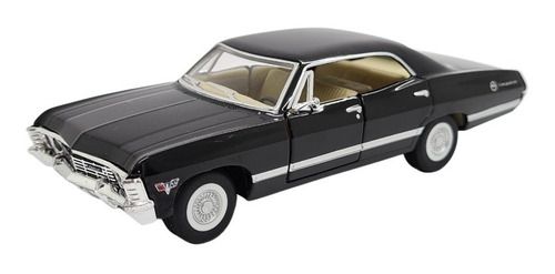 Miniatura Chevrolet Impala 1967 Preto Metal 1:43