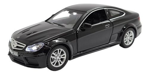 Miniatura Mercedes Benz C63 Amg Preto Acende Luz/som 1:32