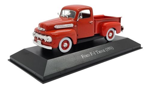 Miniatura Ford F1 Truck 1951 Vermelho Metal Ixo 1:43