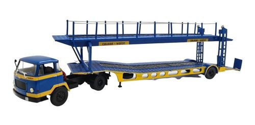 Miniatura Caminhão Unic Mz-36 Tca 60 Cegonha Articulado 1:43