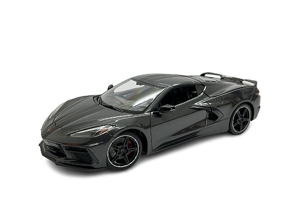 Miniatura Chevrolet Corvette C8 Stingray Cinza Maisto 1:18