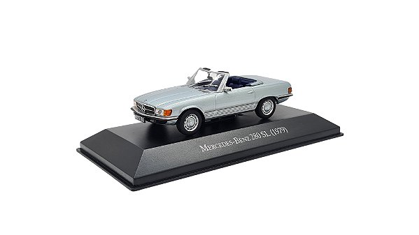 Miniatura Mercedes Benz 280 SL 1979 Prata Metal 1/43