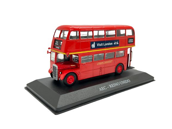 Miniatura Ônibus AEC Reino Unido Londres Turismo 1:72